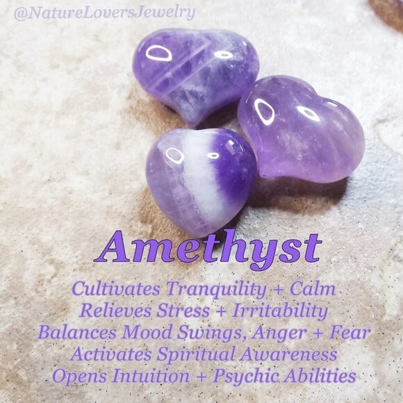 Amethyst Heart + Quartz Collection #2 - Tranquility & Stress Relief - Picture 8 of 9